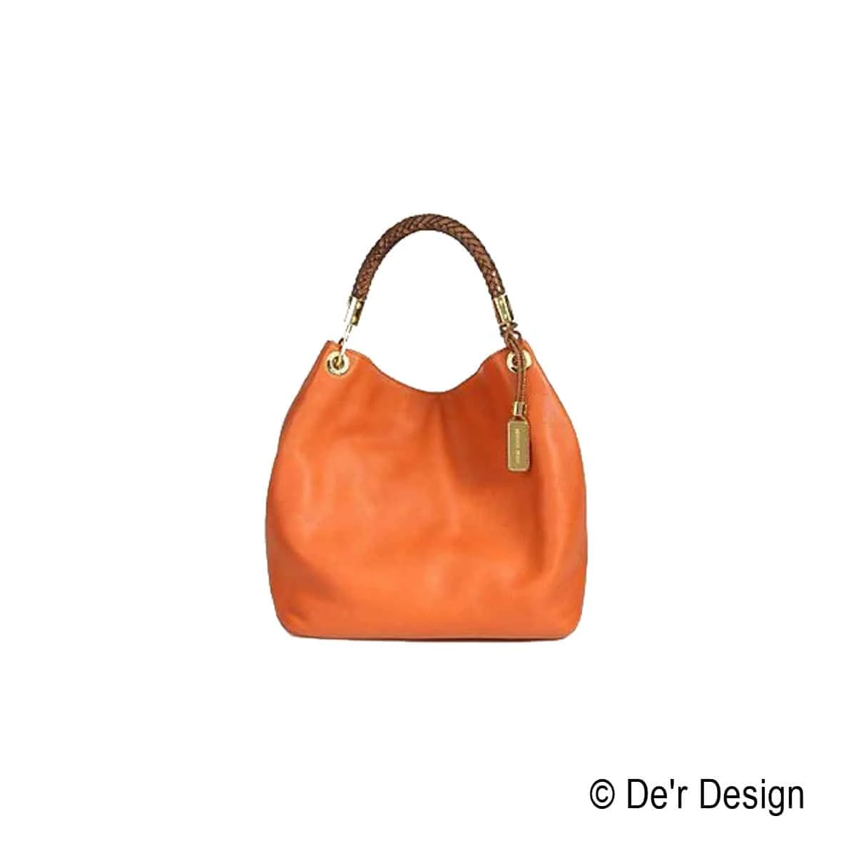 Grand Sac Épaule Cuir Femme Orange