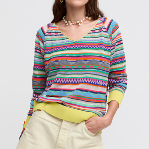 Aldo Martins : « Pull V à motifs »