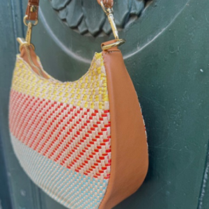 Sac : « Sac raphia & cuir »