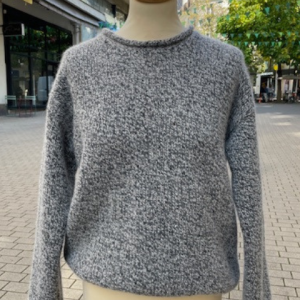 « Pull baby alpaga gris chiné »