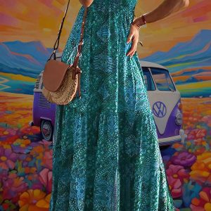 Robe de Soirée Longue Hippie