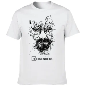 2022 Européen et Américain Créatif Breaking Bad Heisenberg T-shirt Série TV Impression Hommes Rue Mode T-shirt Haut Décontracté