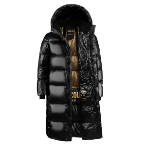 🧥 Doudoune Longue de Luxe Unisexe – Style K-Pop 2024