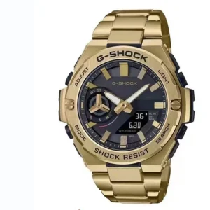 Sports Men's Digital Electronic Watch GST-B500 Full Function World Time Alloy LED Dual Display Oak Series