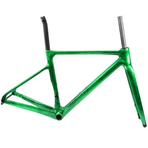 Le Cadre: AIRWOLF 2023 Carbon Road Frame Disc Brake 997g Max 700*38C Road Bicycle Frameset Full Internal Cable 49-58cm