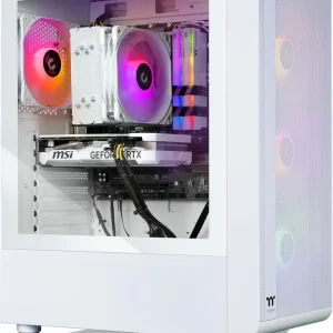 LCGS Quartz I460 R4 Gaming Desktop (Intel Core™ I5-13400F, 3600Mhz 16GB RGB Memory, NVIDIA Geforce® RTX 4060, 1TB Nvme M.2) S2QT-B66R-460-LCS