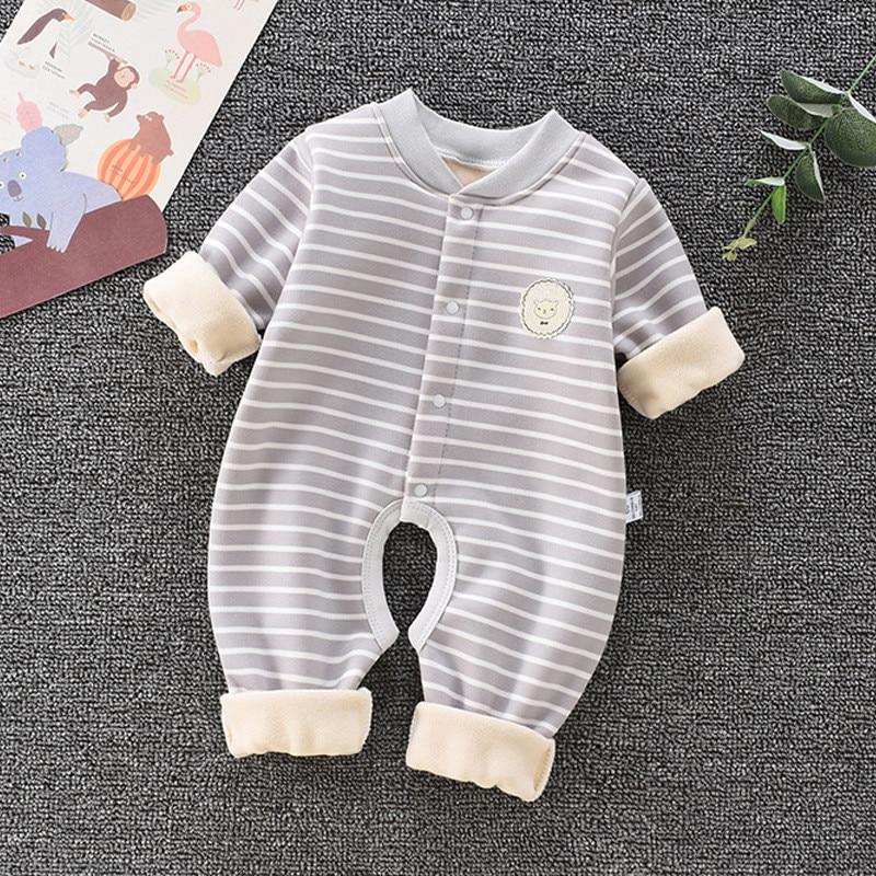 Barboteuse à rayures pour bébé – Image 5