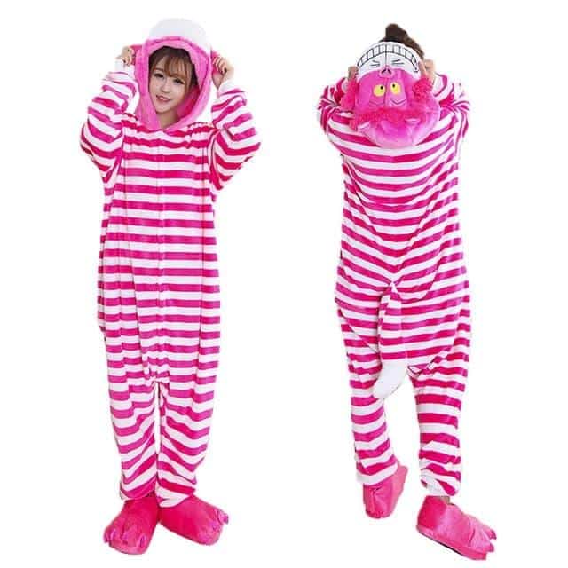 Combinaison chat du Cheshire avec pantoufles – Image 2