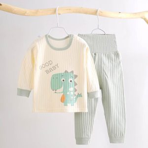 Ensemble pyjama en coton à motif dinosaure pour enfants