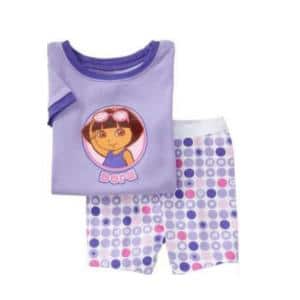 Pyjama deux pièces manches courtes à motif Dora