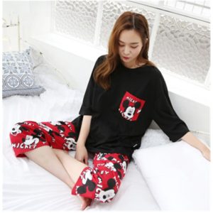 Pyjama deux pièces manches courtes motif Mickey